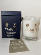 Floris Stephanotis Candle 175g NEW Stunning Madagascan Jasmine Ylang Ylang Scent