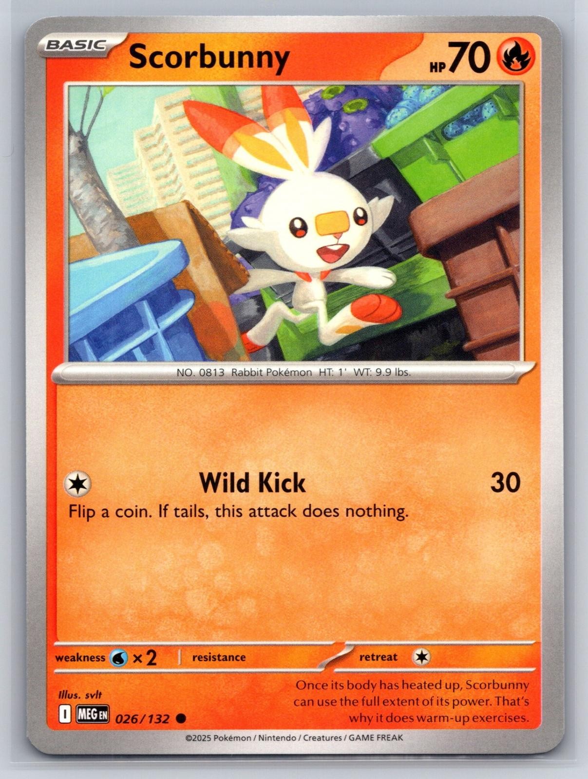 Scorbunny Pokemon ME01: Mega Evolution #026/132