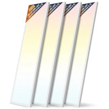 4-Pack 1x4 Led Flat Panel Light Surface Mount Ceiling Light, 5CCT 3000K/3800K...