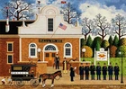 Roll Call with a Bang Charles Wysocki 300 Oversized Piece Jigsaw Puzzle ​ Larger