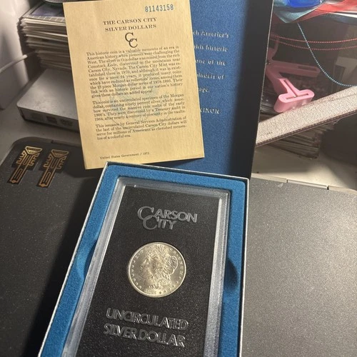 1881 Carson City Uncirculated Silver Dollar