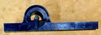 Vintage STARRETT No. 12 Protractor Head Combination Square Cast Steel