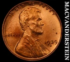 1939-D Lincoln Wheat Cent- Choice Gem Brilliant Uncirculated Luster #J6407