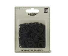 250 Small Black Rubber Bands for Crafts Hobbies Pony Hair Holder Office Use.