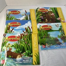 Maravillas Kindergarten Reading/writing Workbooks Units 6-10 Spanish Language