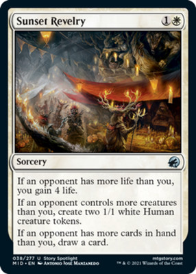 Sunset Revelry x1 Magic the Gathering 1x Innistrad: Midnight Hunt mtg card