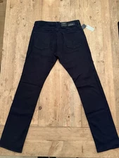 John Varvatos Star USA 2017 Bowery Slim Straight Jeans Black 34x34 NWT $198 MSRP