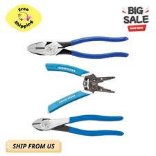 Klein Tools 80043 Heavy Duty 3-Piece Tool Set...