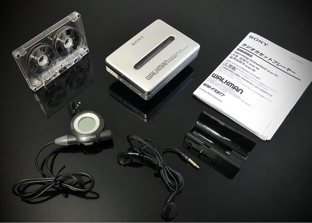 Sony WM-FX877 Cassette Walkman Silver Color With Remote