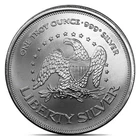 * 2 COINS * -  Liberty Silver A-Mark - 1 Troy oz. .999  -  Pure Silver