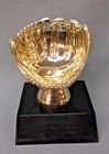 ball holder mitt BASEBALL trophy weighted black base award
