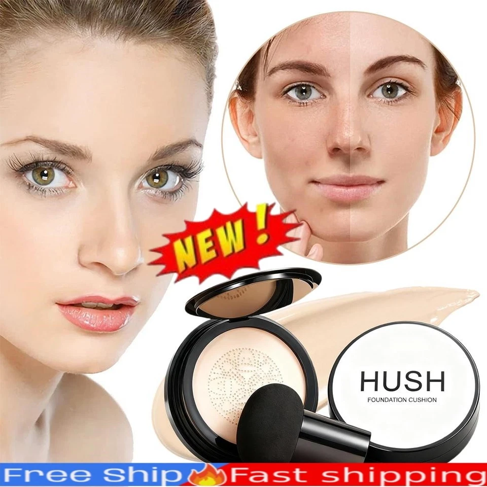 HUSH Foundation Cushion, Mushroom Head Air Cushion BB Cream 18g Hot Sale