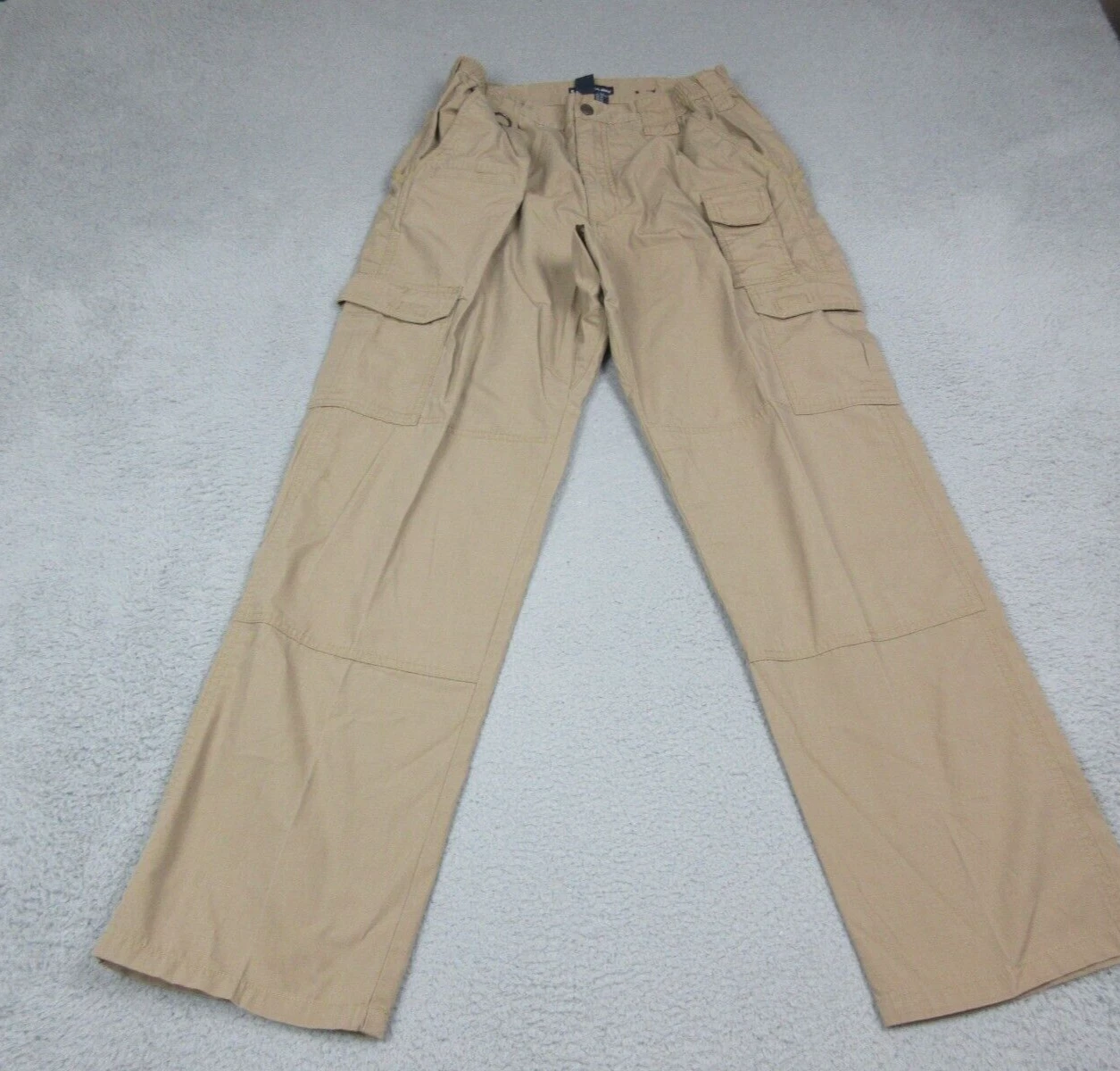 5.11 Tactical Pants Mens 34 Brown Tan Cargo Pockets Work Wear Outdoors 34X31