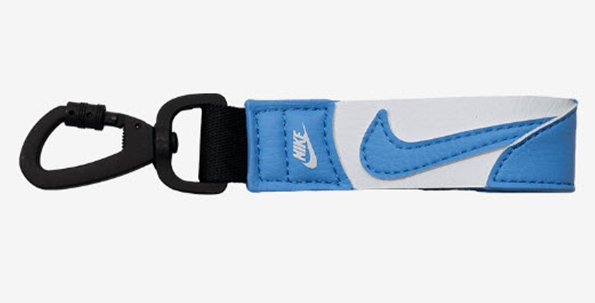 Nike Unisex Premium Key Holder Whistle Blue Running Chains Lanyard