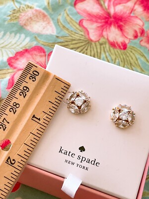 Kate Spade Flying Colors Marquise CZ Cluster Stud Earrings