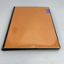 Orange Cover Photo Album Takes Up To 64 4”X6” Pictures Slip On Book Bound