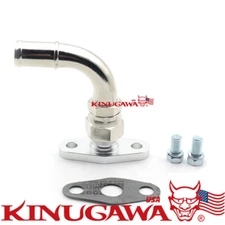 Turbo Oil Return Drain Pipe Kit For Holset HX35 HX40 HX45 HX50 90Deg 19mm 3/4"