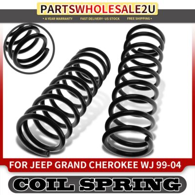 2x Front Left & Right Suspension Coil Springs for Jeep WJ Grand Cherokee 99-04