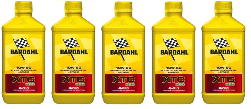 5 LITRI OLIO MOTORE BARDAHL XTC C60 10W50 POLARPLUS FULLERENE 100% SINTETICO