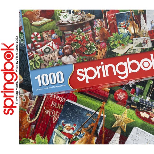 CHRISTMAS BOUTIQUE Limited 1000pc SPRINGBOK Jigsaw Puzzle Random Cut 11260 - Picture 3 of 11