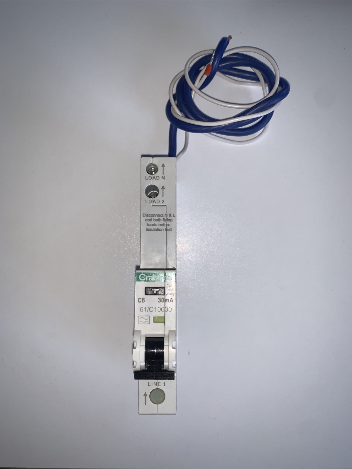 CRABTREE 6 AMP 6A C6 CURVE C 6kA 30mA RCBO 61/C10630 STARBREAKER WC VAT REG’D