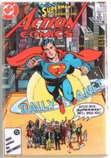 Action Comics #583 Superman Vintage Comic Cover 2" x 3" Fridge Locker MAGNET