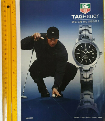 TAG HEUER: TIGER WOODS - WERBUNG 2004 - 10 X 7 