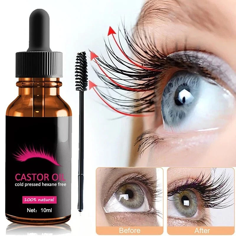 Castor Oil Eyelashes Before After