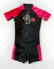 Cressi Little Shark - Shorty Wetsuit Schwarz Pink - 13/14 Neopren Anzug Kinder