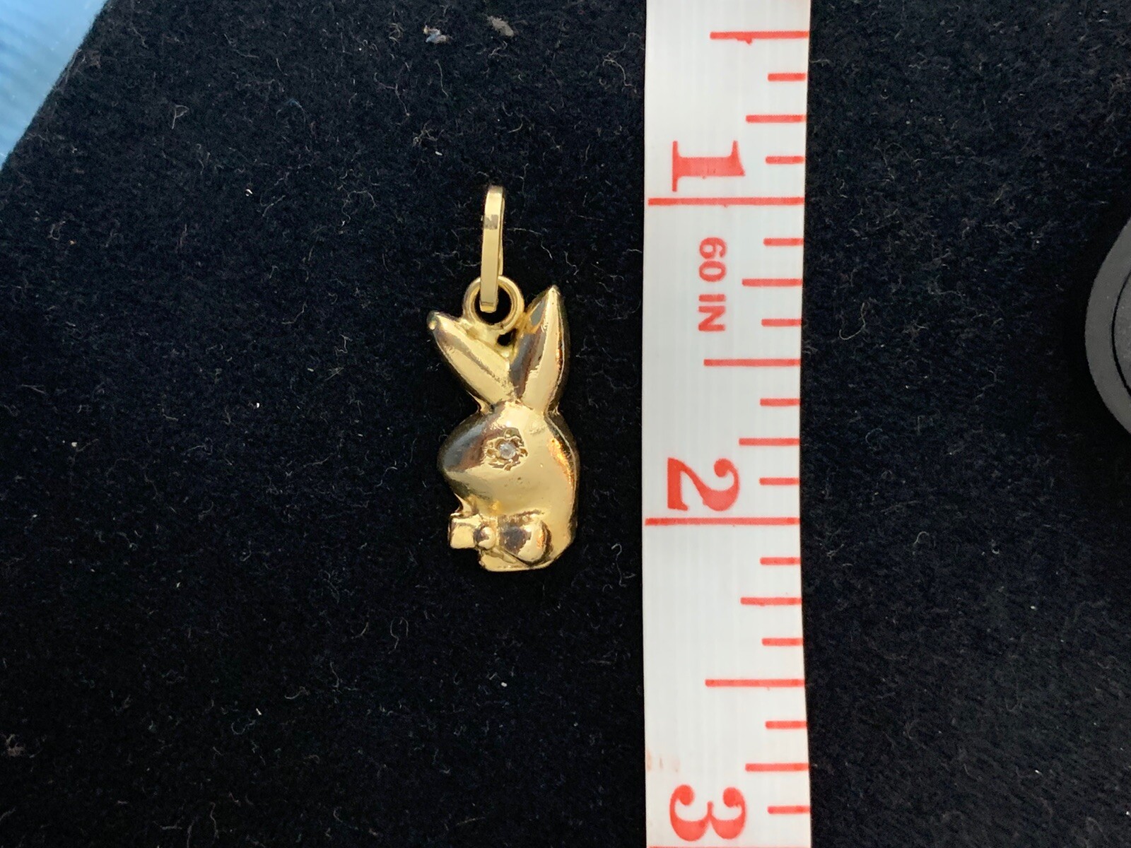 14k playboy bunny charm - Gem