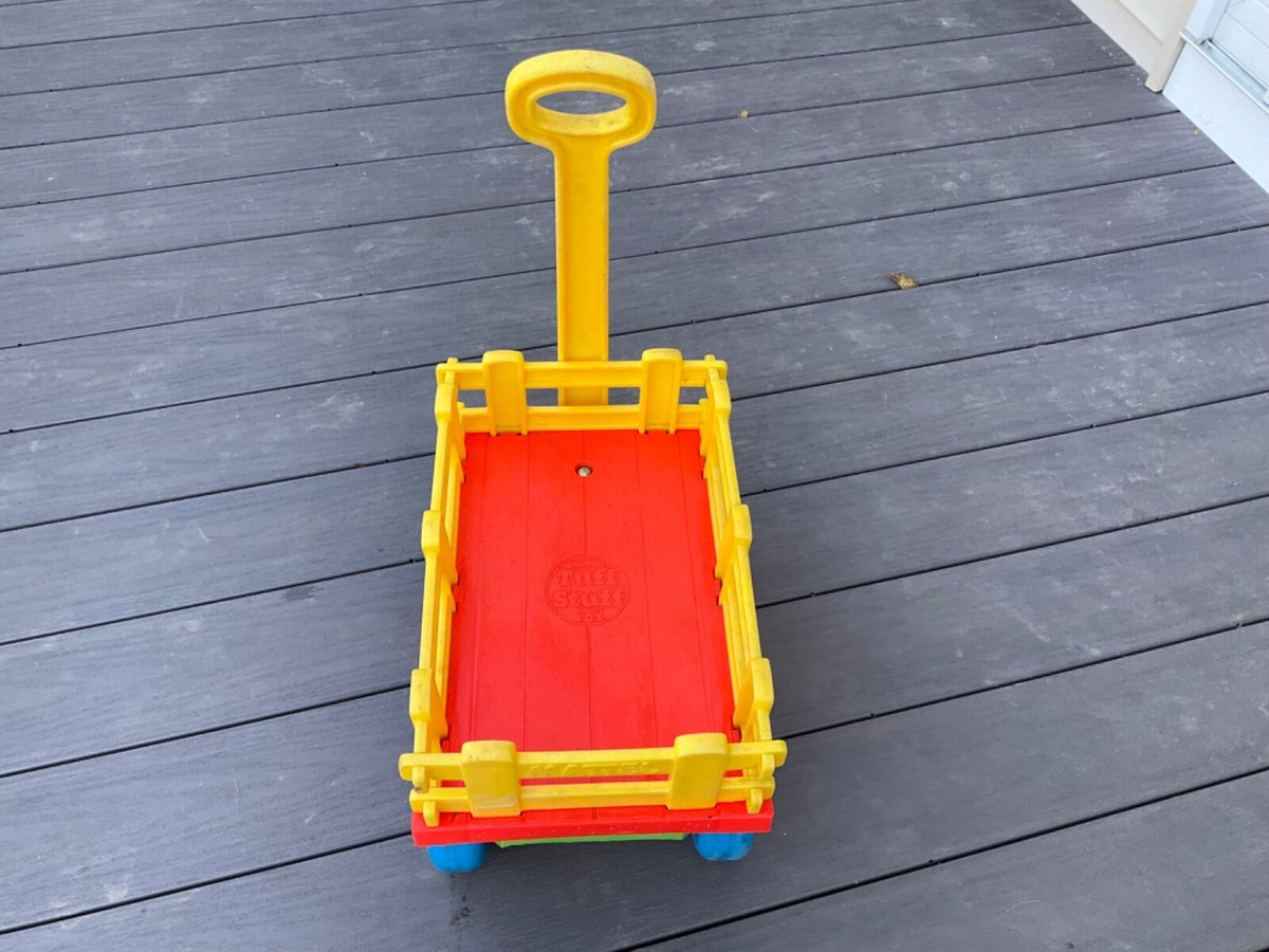Vintage 1980's Mattel Preschool Tuff Stuff Wagon Clean Little
