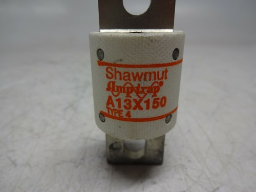 Fusible Shawmut Amptrap A13X150 tipo 4 forma 101 130 VAC 150 amperios Gould Inc - Imagen 2 de 8