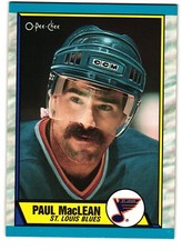 1989-90 O-Pee-Chee #129 Paul MacLean, St. Louis Blues