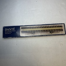 Vintage Dante American 24 Hook Tie Rack Hanger Closet Mid Century Walnut Brass