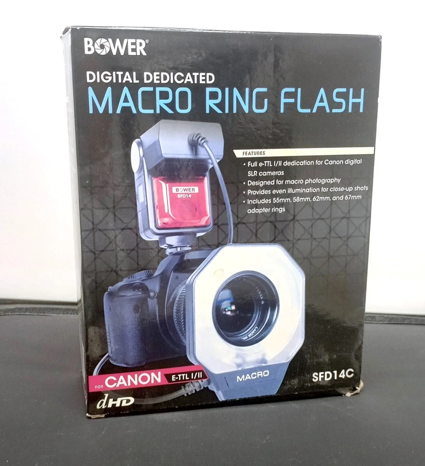 Bower Model SFD14C Macro Ring Flash -For Canon DSLR - Image 2 of 3