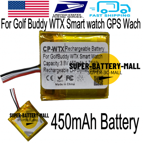 For Golf Buddy WTX Smart watch GPS Wach 450mAh Rechargeable Battery eBay