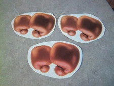 3 Sets of Boxing Gloves Pre-Pasted Wallpaper Wallies Cutouts - New