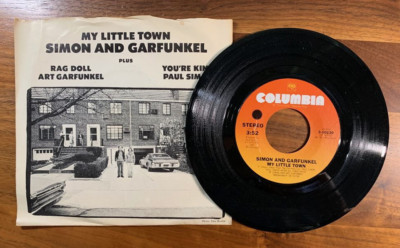 Simon & Garfunkel, My Little Town / Rag Doll /You're Kind , 7'' 45rpm Pic Sleeve