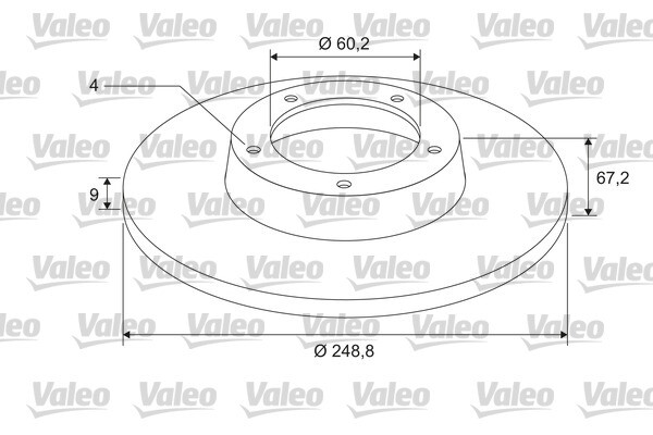 Valeo 675405 disque de frein en fonte haute teneur en carbone pour auto