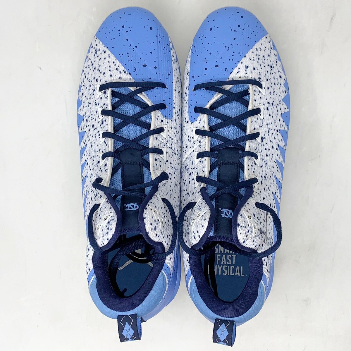 Nike Jordan UNC Alpha Menace Pro Mid D Football Cleats Size 13 PE Sample New Air Jordan Alpha Menace Pro Mid UNC Tar Heels Blue Football  main image 4