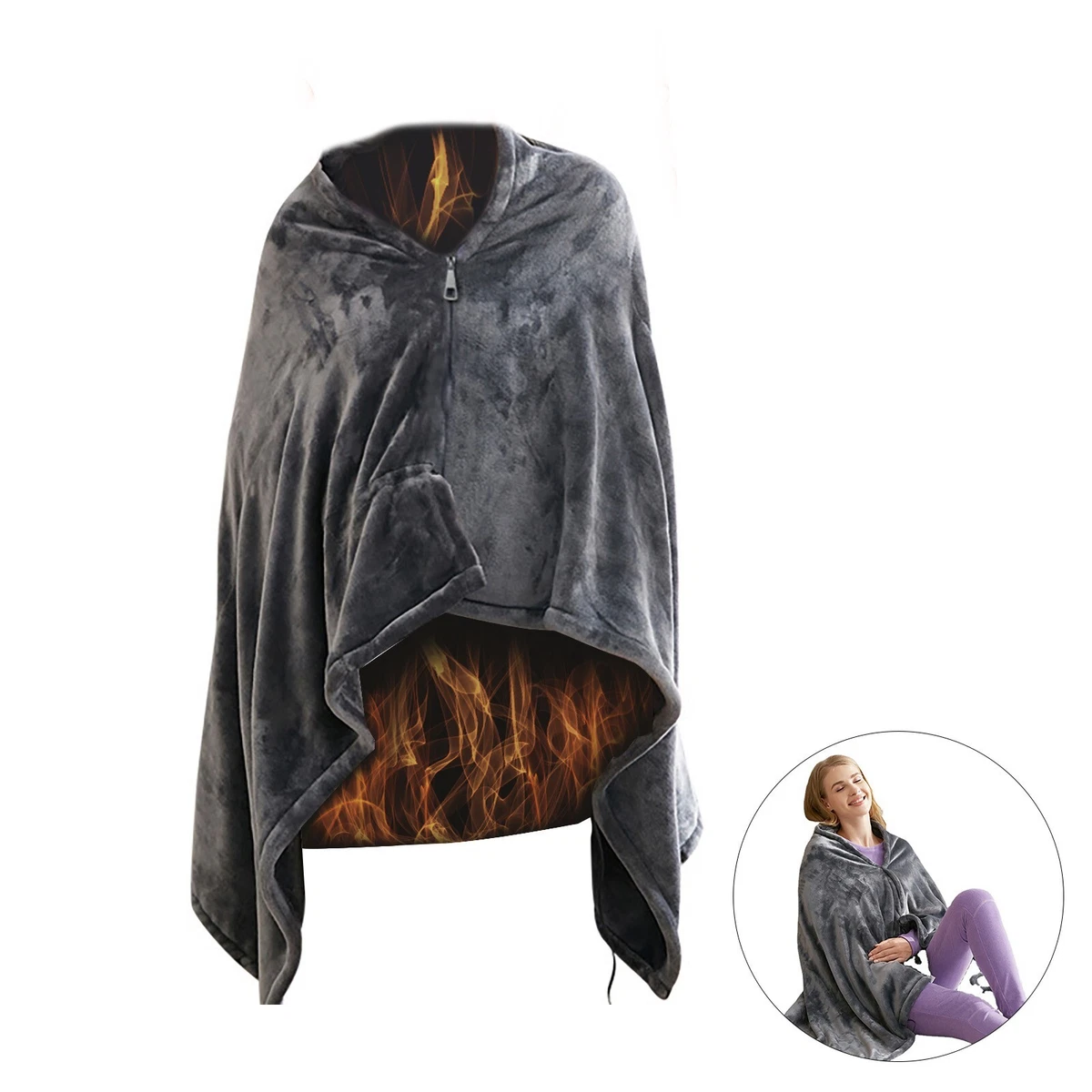 Durable Electric Blanket Textiles USB Charging Easy To Use 150*85cm 1Pcs |  eBay