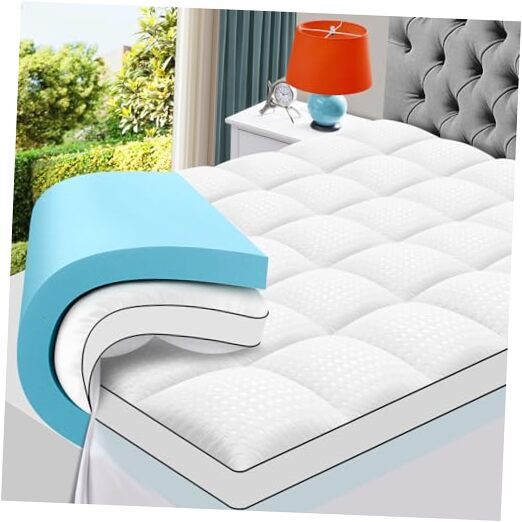 Size Dual Layer 4 Inch Memory Foam Queen 2