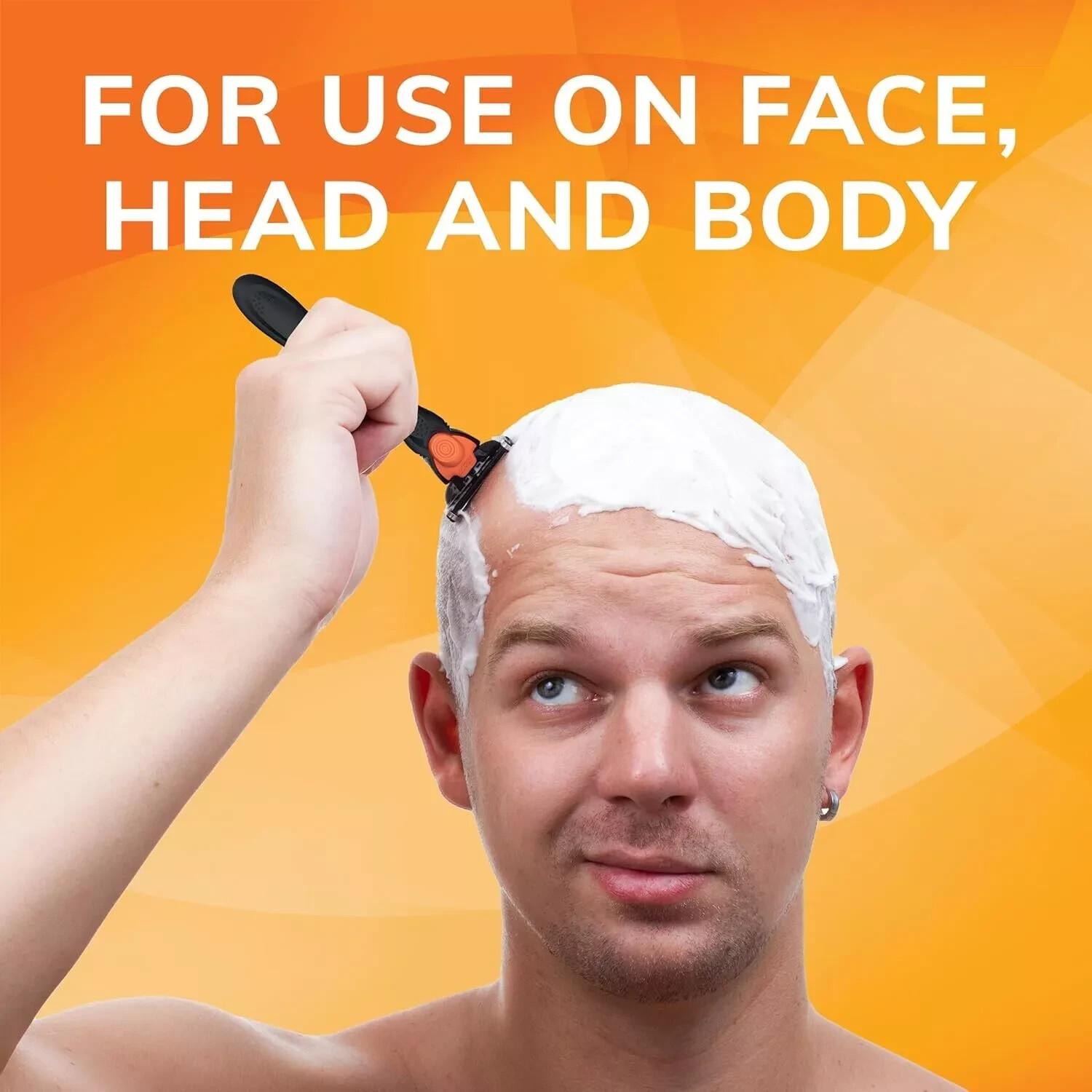 3 TOUGH BLADE Triple Blade Razor 6 Cartridges Micro Tough Pivoting Head (2 PACK)