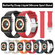 Silicone Sport Band Strap for Apple Watch 11 10 9 8 7 SE 45/42/46/49mm Ultra 3 2