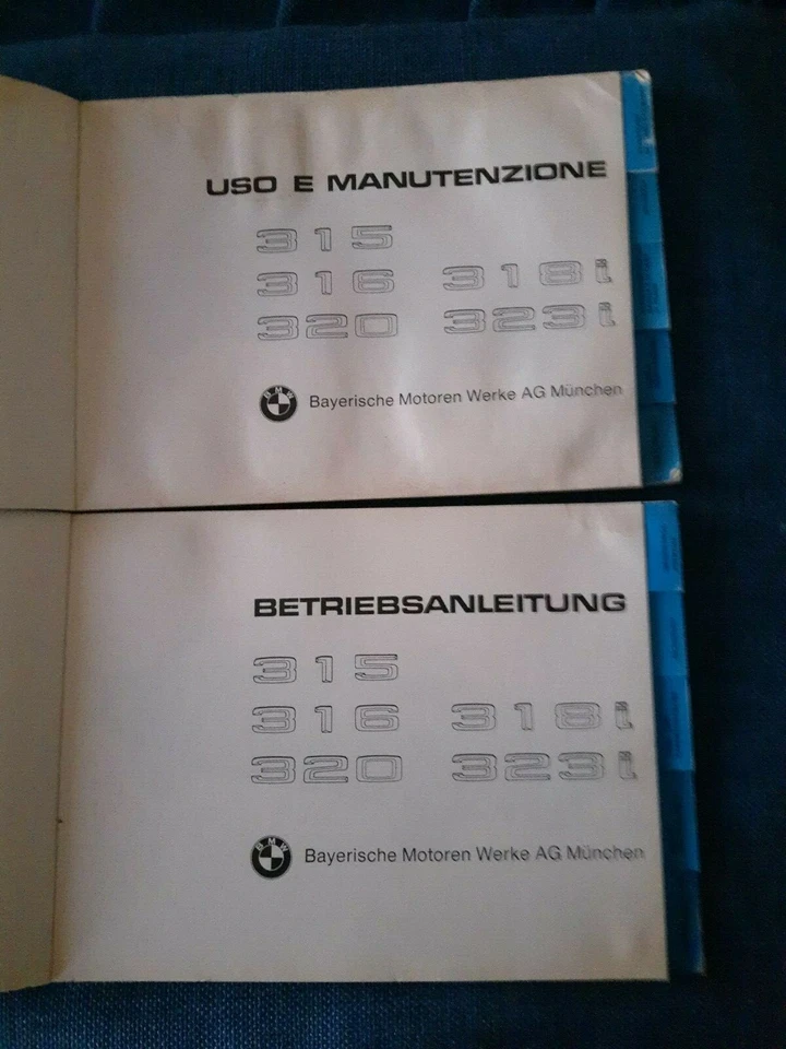 libretto uso e manutenzione bmw 315 - 316 - 318i - 320 - 323i - Immagine 2 di 3