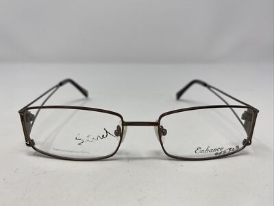 Enhance R-3774 BROWN 51-18-135 Metal Full Rim Eyeglasses Frame ZV06