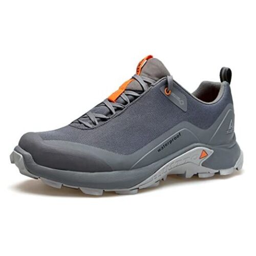 Men's All-Terrain Waterproof Hiking Shoes Lightweight Breathable 9 Grey ...