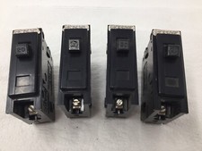  Lot of 4 Westinghouse Type BA 20A 1P circuit breakers