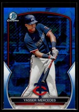 Yasser Mercedes 2023 Bowman Chrome Sapphire Edition Card #BCP-99