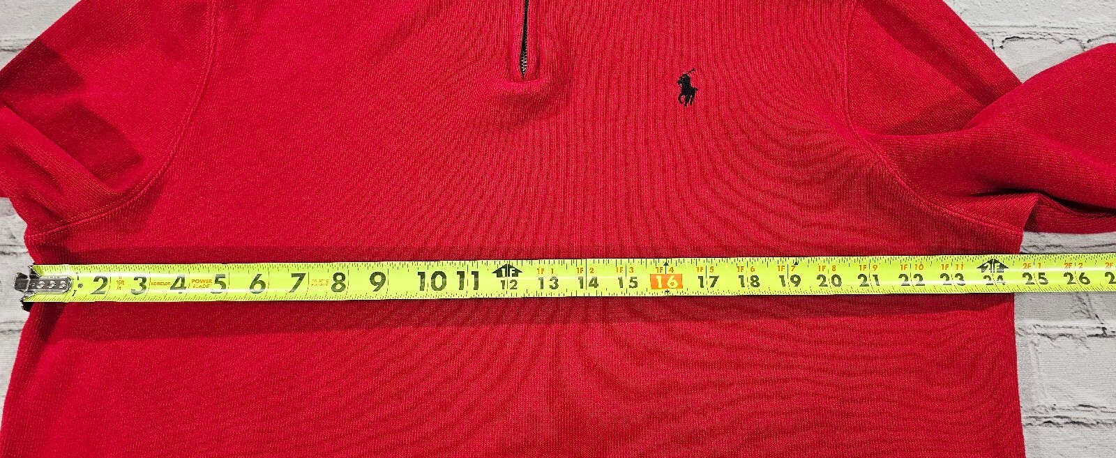 Maglione polo Ralph Lauren rosso blu pony felpa preppy UOMO TAGLIA XL